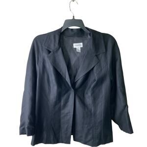 Chadwicks Vintage Blazer Womens 20W Notched Lapel Single Button Casual Formal